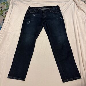 Silver Jeans Women's Dark Indigo Straight Leg Sam Jeans